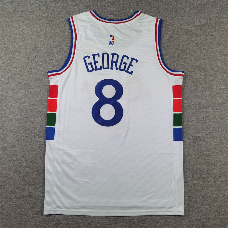 Men Philadelphia 76ers #8 George white  2024 2025 NBA jersey ->philadelphia 76ers->NBA Jersey